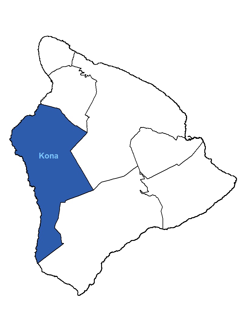 Island Map Kona