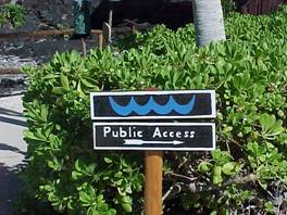 public access sign